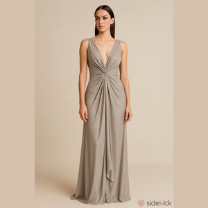 Onyx Nite Gold shimmer evening gown 10 EUC